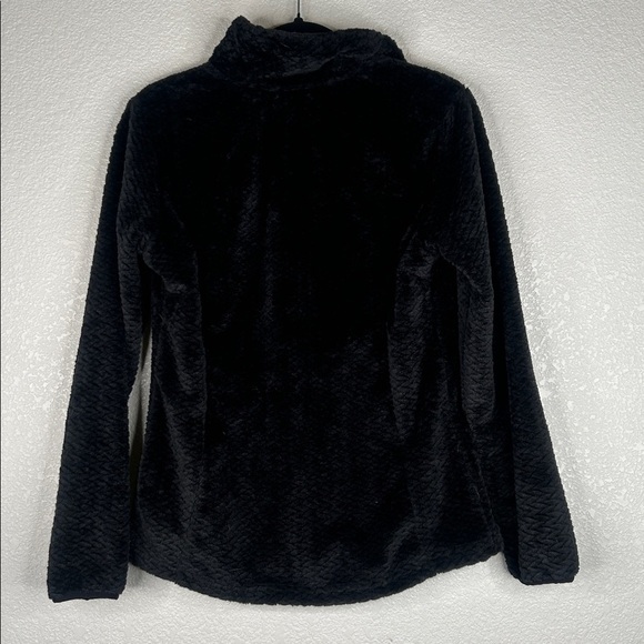 Free2B Black Fuzzy Braided Butter Pile Lightweight Fall Jacket Size Small New! - Picture 4 of 7